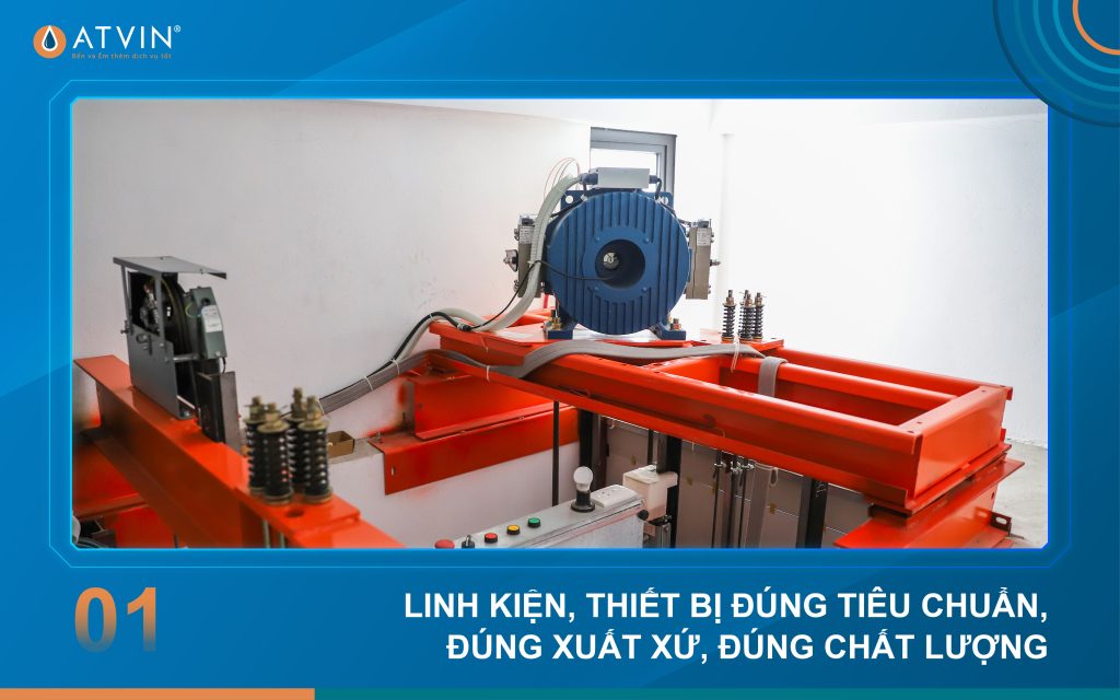 Linh kiện thiết bị thang máy gia đình đúng tiêu chuẩn - đúng xuất xứ - đúng chất lượng