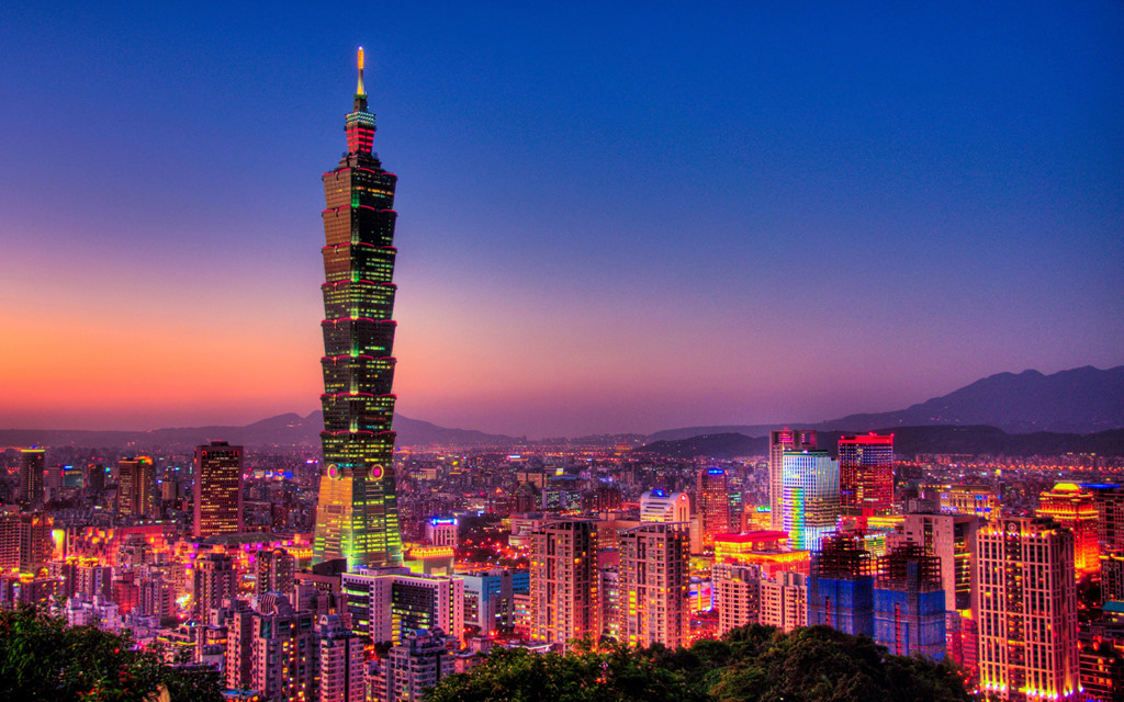 Tháp Taipei 101 ở Đài Bắc