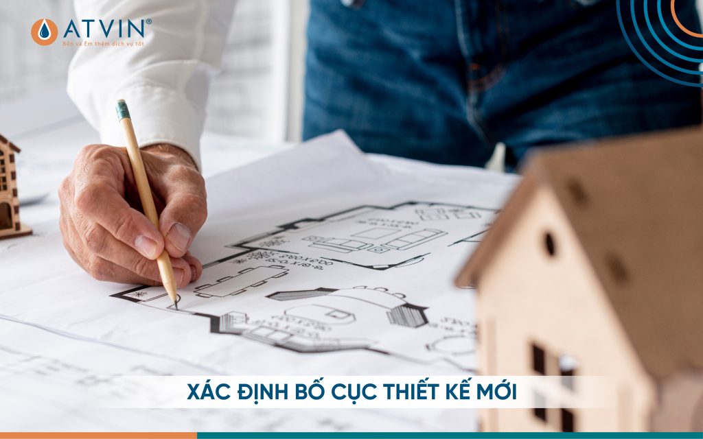 Xác định bố cục thiết kế mới khi cải tạo nhà 