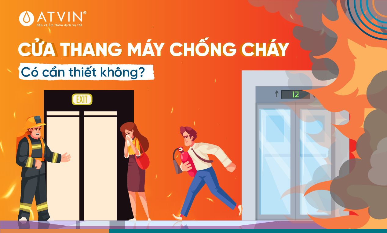 Cửa thang máy chống cháy