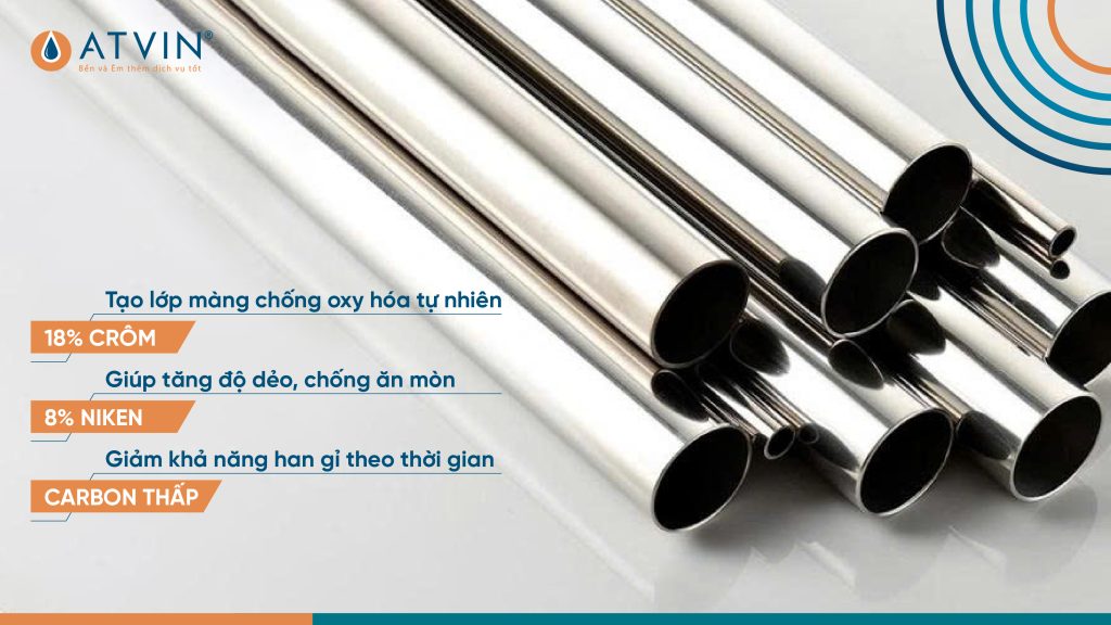 inox 304 - Vật liệu bền bỉ cho thang máy