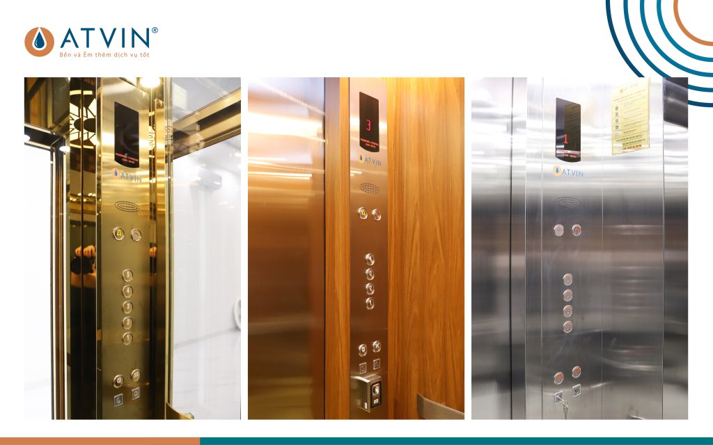Một số mẫu bảng điều khiển bên trong cabin thang máy