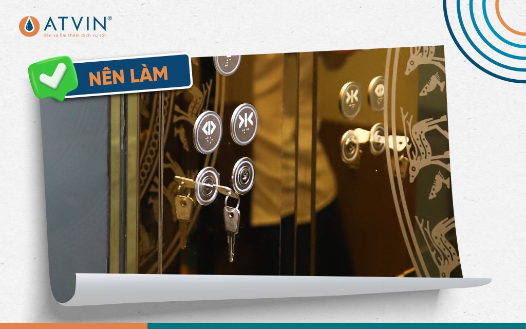 Sử dụng chìa khóa trong trường hợp cần vận chuyển đồ đạc nhiều